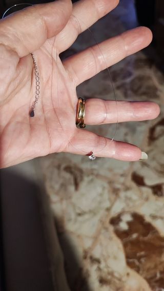 Punto luce Moissanite Argento