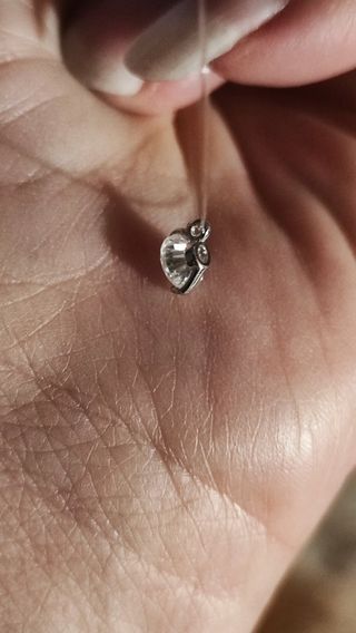 Punto luce Moissanite Argento