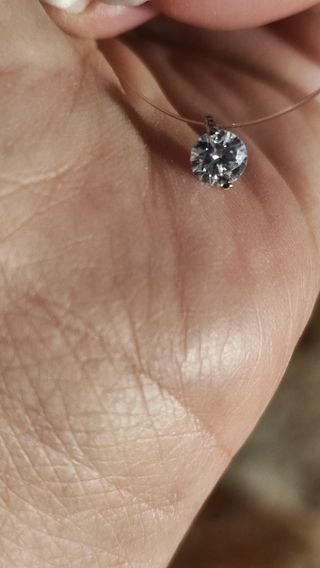 Punto luce Moissanite Argento