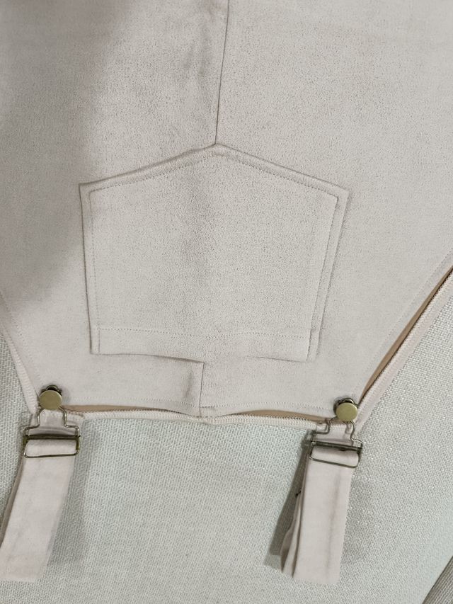 Pichi aterciopelado beige