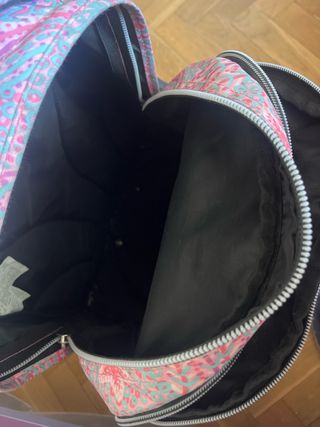 Mochila escolar con estampado floral