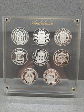 Colección 8 Monedas Plata Andalucía