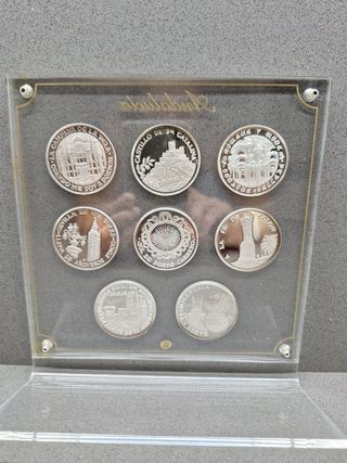 Colección 8 Monedas Plata Andalucía