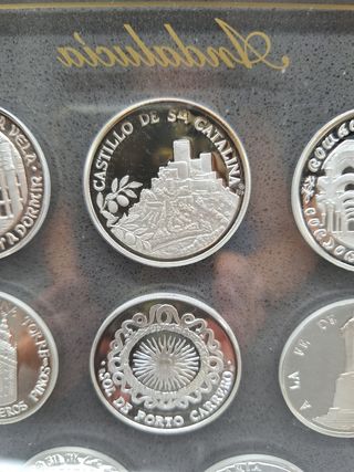 Colección 8 Monedas Plata Andalucía