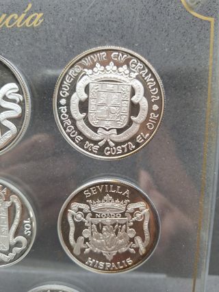 Colección 8 Monedas Plata Andalucía