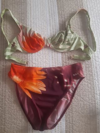 Bikini Belcor verde y naranja