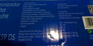 Receptor TDT Nevir NVR-2559 DS