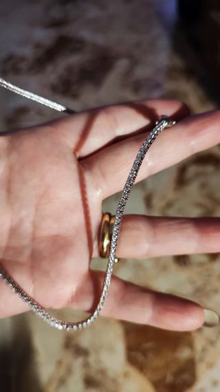 Collana tennis moissanite