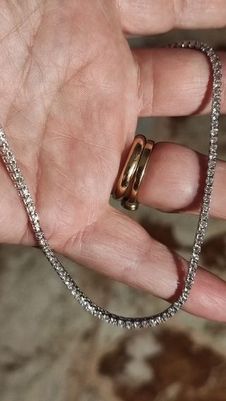 Collana tennis moissanite