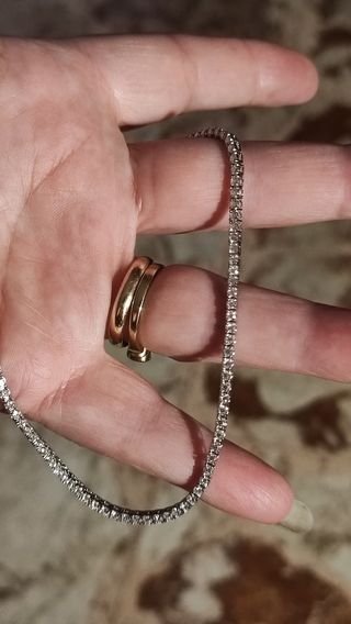 Collana tennis moissanite
