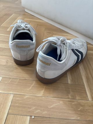 Zapatillas Hummel Diamant Blancas y Azules