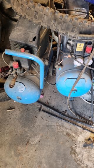 Compresor de aire azul