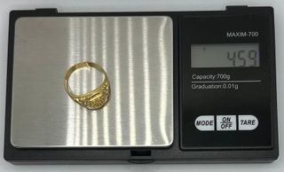 Anillo Sello Atlético Madrid Oro 18K, 4,59 g T-18