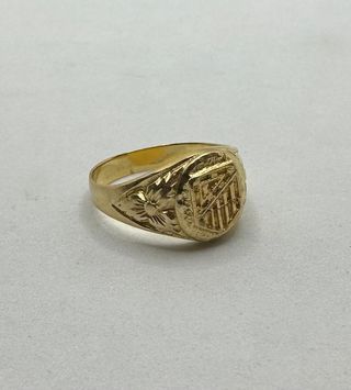Anillo Sello Atlético Madrid Oro 18K, 4,59 g T-18