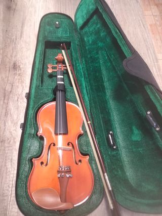Violín con funda y arco