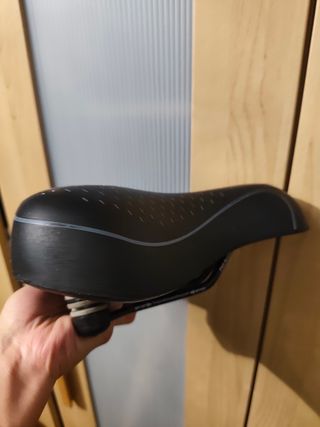 Sillín de gel bicicleta negro