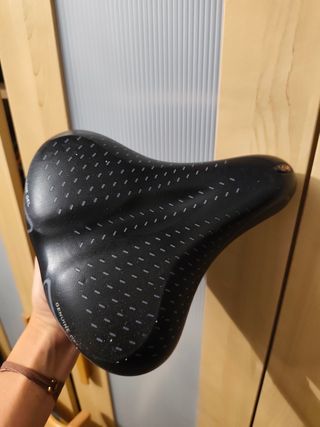 Sillín de gel bicicleta negro