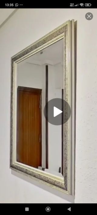 Specchio d'ingresso in oro e argento