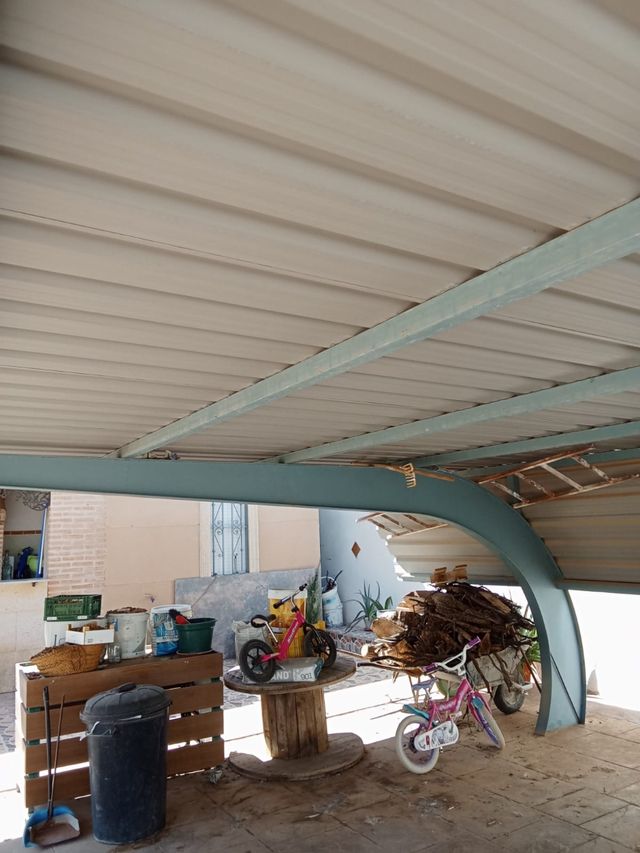 Cochera metálica para coches