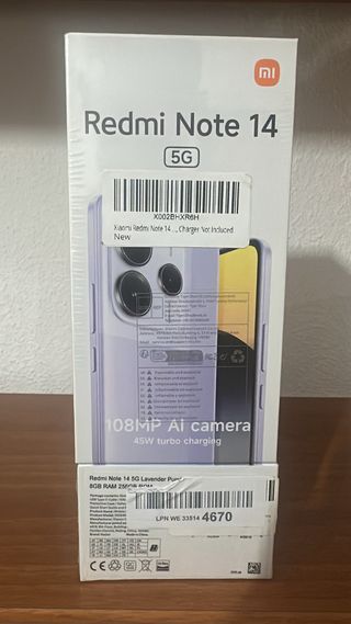 Xiaomi Redmi Note 14 5G Morado 256GB