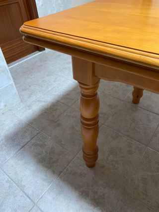 Mesa extensible madera maciza