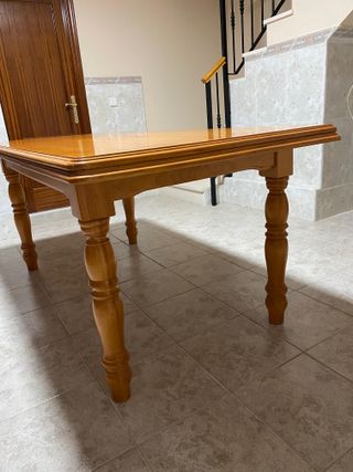 Mesa extensible madera maciza