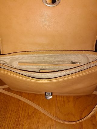 Bolso de mano mujer beige y multicolor