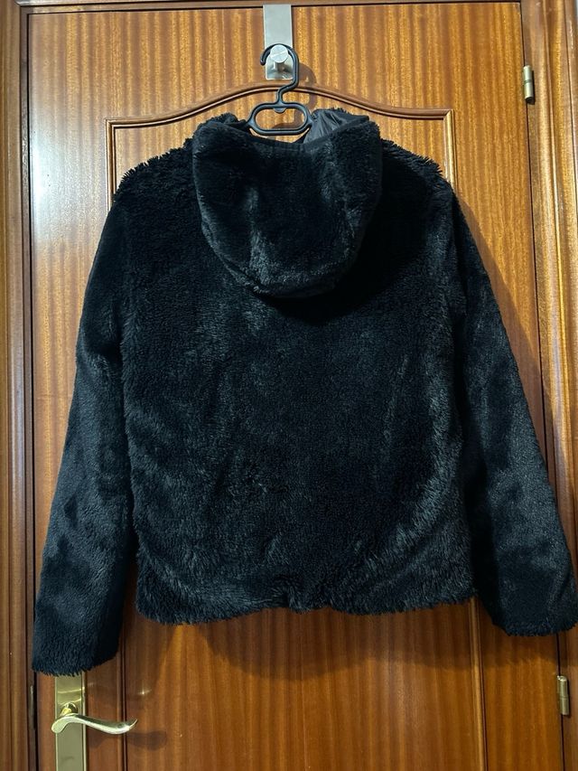 Abrigo reversible negro