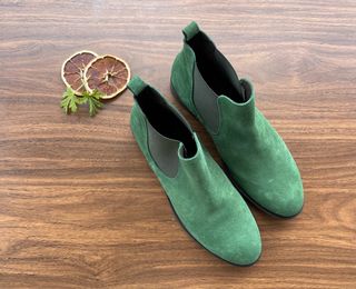 Botines verdes ante