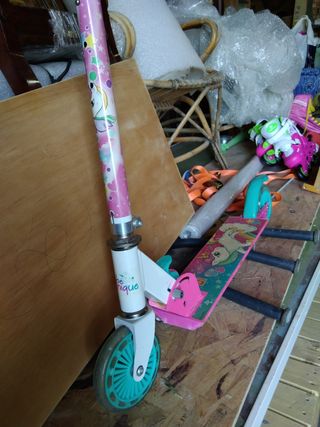 Patinete infantil unicornio rosa