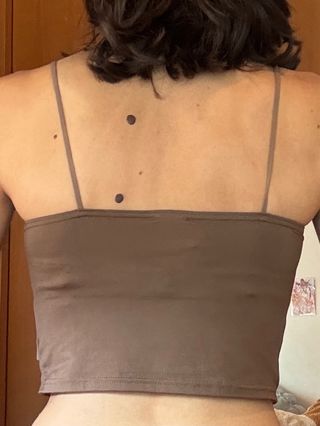 Top Marrón Tirantes Finos