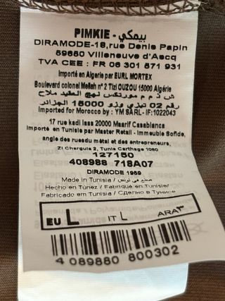 Top Marrón Tirantes Finos