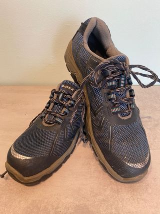 Zapatos de seguridad Cofra azules y grises
