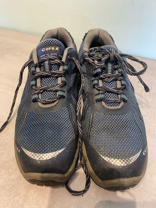 Zapatos de seguridad Cofra azules y grises