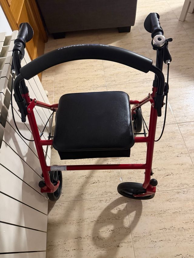 Andador caminador rojo