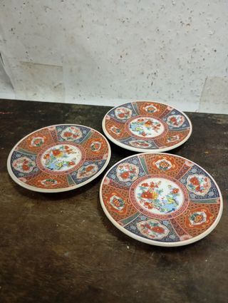 Liquidazione di Natale 3 Mini Piatti in Porcellana Asiatica