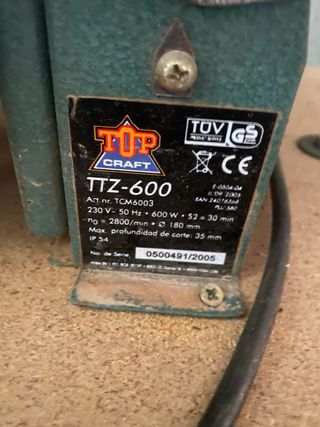 Sierra circular Top Craft TTZ 600