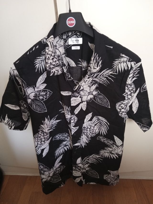 Camisa Estampada Left Man Negra