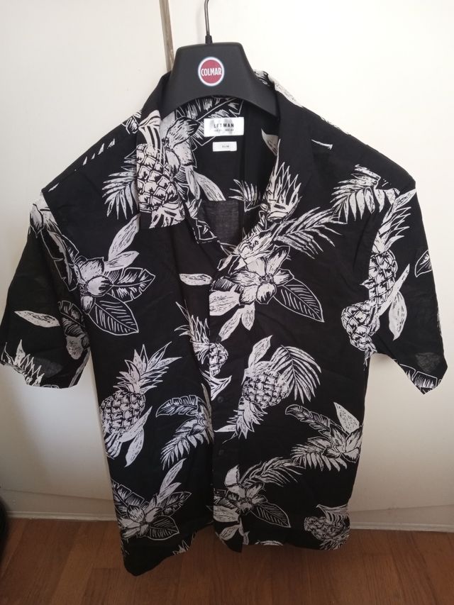 Camisa Estampada Left Man Negra