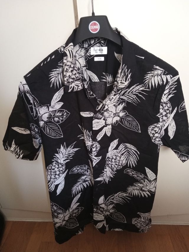 Camisa Estampada Left Man Negra