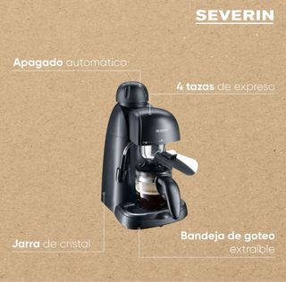 Cafetera Severin Espresso con espumador