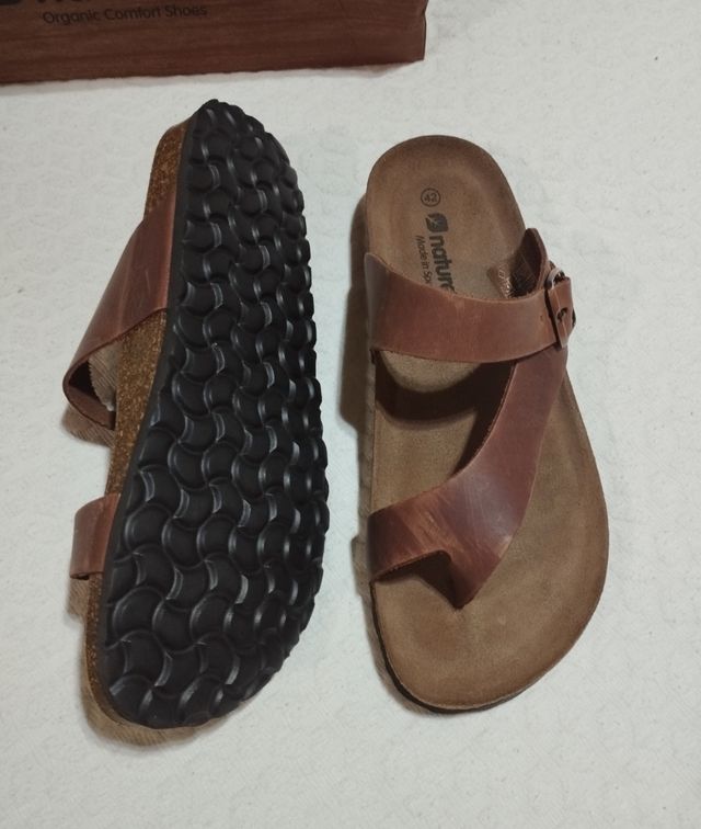 Sandalias Nature Feet Marrón Talla 43