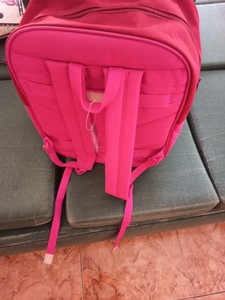 Mochila Nordic Tailz Gatos Naranja y Rosa
