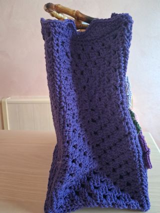 Borsa handmade con fiori