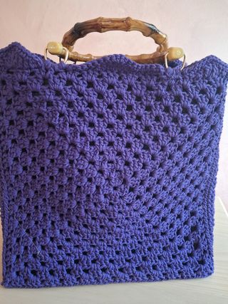 Borsa handmade con fiori