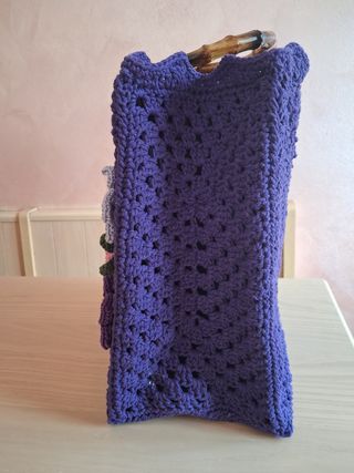 Borsa handmade con fiori