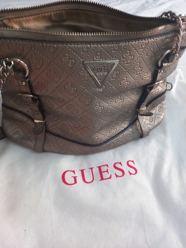 Bolso Guess Dorado Original