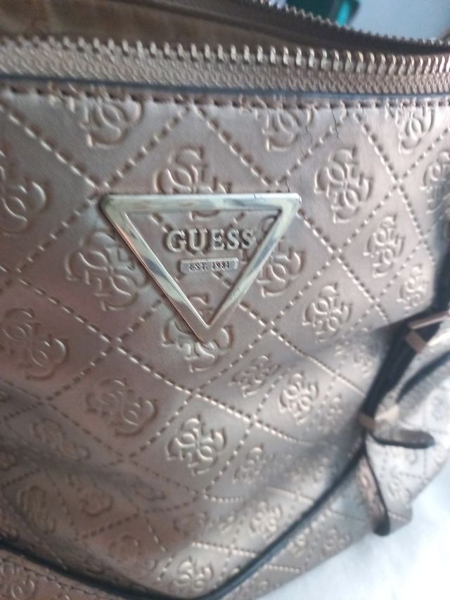 Bolso Guess Dorado Original