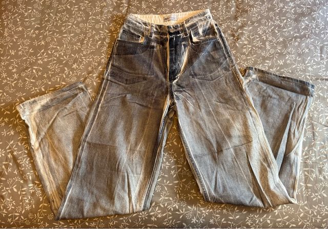 Zara Jeans Blancos Brillos