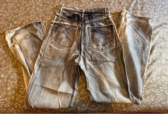 Zara Jeans Blancos Brillos